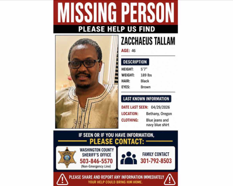 Kenyan Reported Missing in Bethany, Oregon