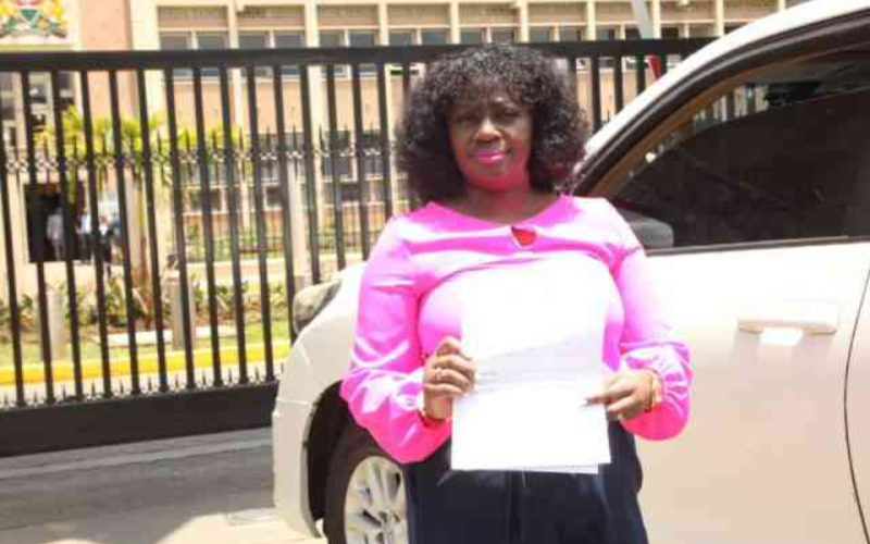 Former Senator Gloria Orwoba Released on KSh 10,000 Bail After Arrest Outside Parliament