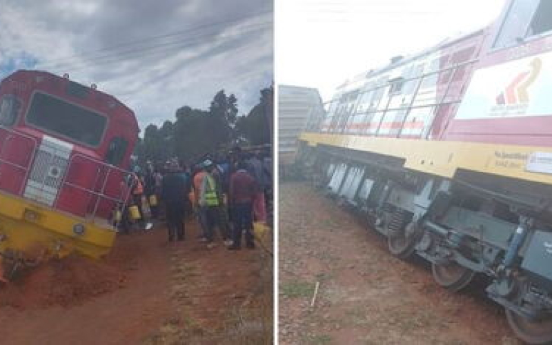 Police Intervene after Residents Try to Siphon Fuel from Derailed Train in Uasin Gishu