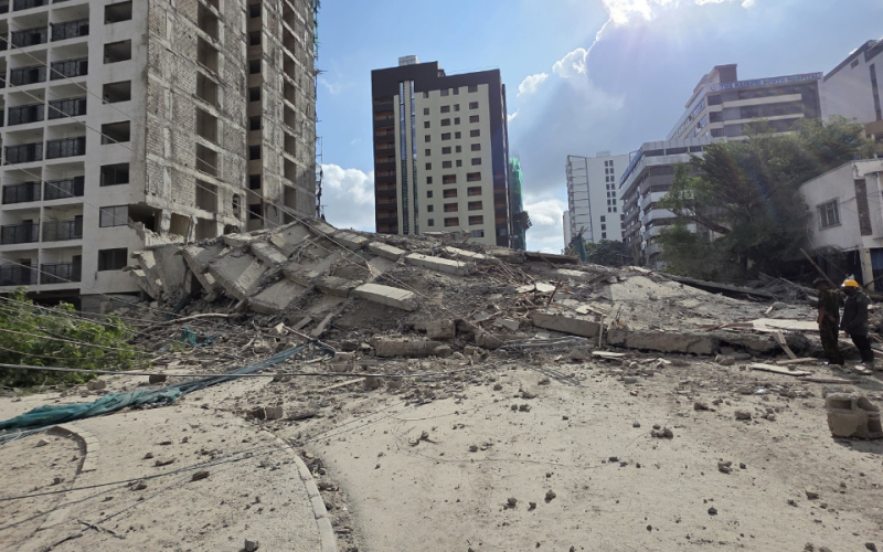 Two Feared Dead After Building Under Construction Collapses in South C