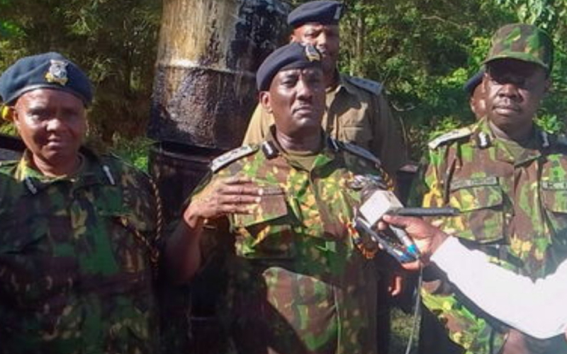 Eight Arrested as Police Destroy 50,000 Litres of Illicit Brew in Western Kenya