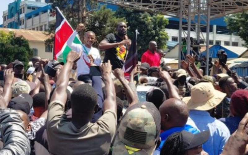 Sifuna Urges Calm After Teargas Hits Linda Mwananchi Rally in Kakamega