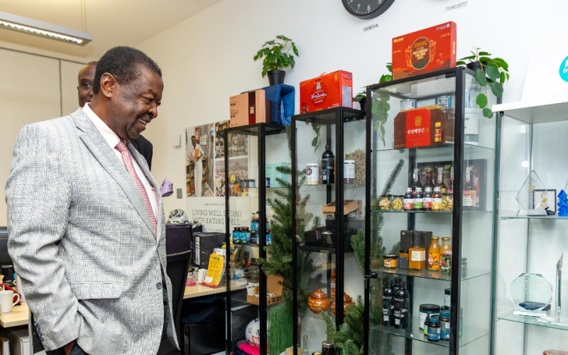 Mudavadi Tours Diaspora-led Food Innovation Centre in the UK