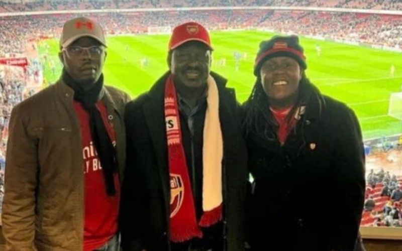 Arsenal FC Sends Commemorative Gift to Honour Raila Odinga