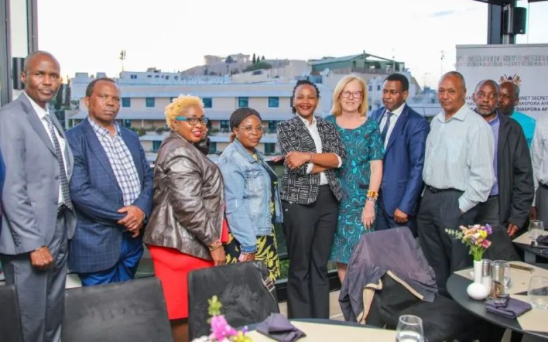 PS Roseline Njogu Holds Talks With Kenyan Diaspora Leaders in Greece