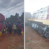 Police Intervene after Residents Try to Siphon Fuel from Derailed Train in Uasin Gishu