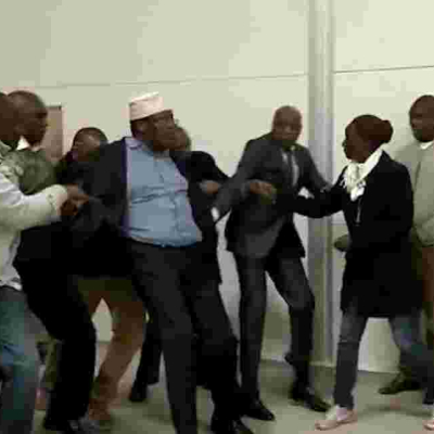 Miguna Miguna Claims He's Being Detained in a Dirty Toilet at the JKIA