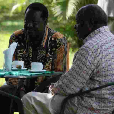 Raila Meets Retired President Mwai Kibaki in Nairobi