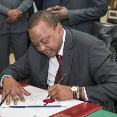 President Kenyatta Signs into Law Bill Making NYS a Corporate Entity