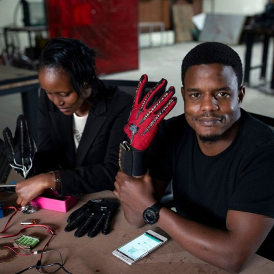 Kenyan Man, 25, Invents Smart Gloves that Change Sign Language Movements into Audio Speech