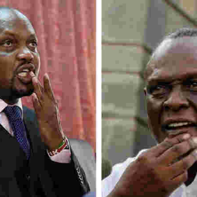 MP Moses Kuria, Former Jubilee Vice-Chair David Murathe in Near Fistfight on Live TV