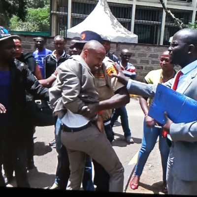 Furious Ekeza Sacco Members Attack Bishop David Gakuyo's Lawyer Outside Nairobi Court