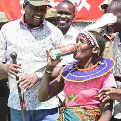 Excitement as Chinese Company Donates Alcohol to Starving Baringo Residents [PHOTOS]