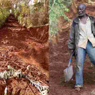 Kenyan Man who Single-Handedly Built 1.5-Kilometer Road Rewarded Handsomely