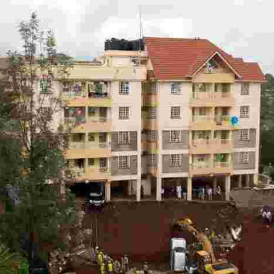Shock for Tenants at Ruaka Apartments as Wall, Cars Sink Inside Construction Site [PHOTOS]