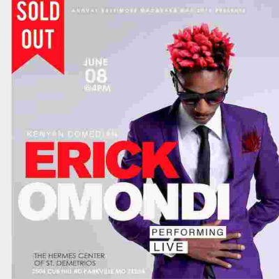 Eric Omondi to Perform at the SOLD OUT Madaraka Day Celebrations in Baltimore, Maryland