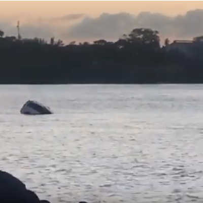 [VIDEO] Car Slides Off Ferry in Mombasa, Sinks into the Indian Ocean 