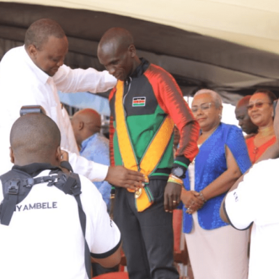 Uhuru Honors Marathon Great Eliud Kipchoge with  Order of the Golden Heart Award