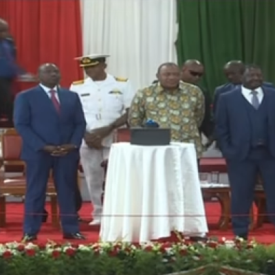 [VIDEO] Dennis Itumbi Bundled Out of Main Dais by Uhuru’s Bodyguard