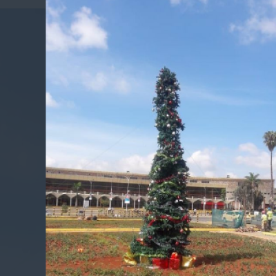 Kenyans Online Bash KAA over ‘Embarrassing’ Christmas Tree at JKIA