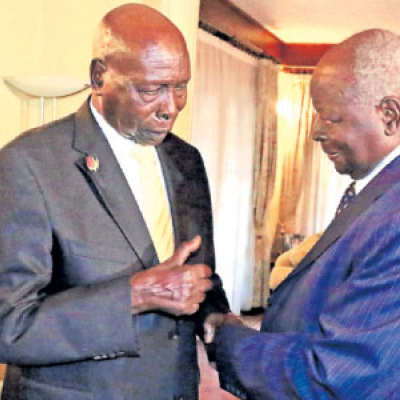 Kibaki Mourns the Death of His Predecessor Daniel Arap Moi