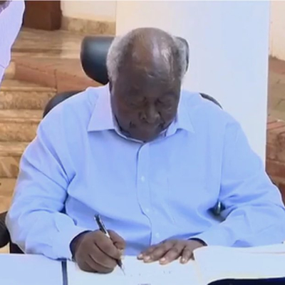 Latest Photo of Former President Mwai Kibaki, Who's Rarely Seen in Public