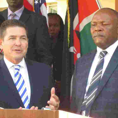 US Ambassador Kyle McCarter Shames Kericho Governor Chepkwony for ‘Relaunching’ Equipment Donated by the US 
