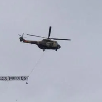 Kenyan Military Flies Choppers over Nairobi to Show Solidarity with Healthcare Workers 