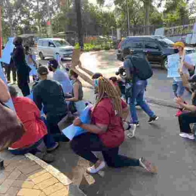 Protests Outside US Embassy in Nairobi over Killing of George Floyd in Minneapolis [PHOTOS]