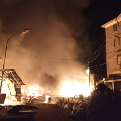 Property Worth Millions Detroyed After Dawn Inferno Guts Down Gikomba Market in Nairobi