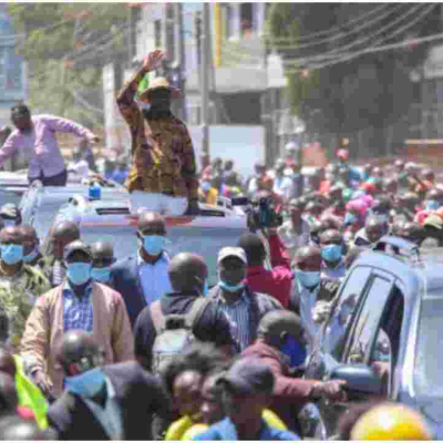 Rowdy Youth Disrupt Raila's BBI Rally in Githurai