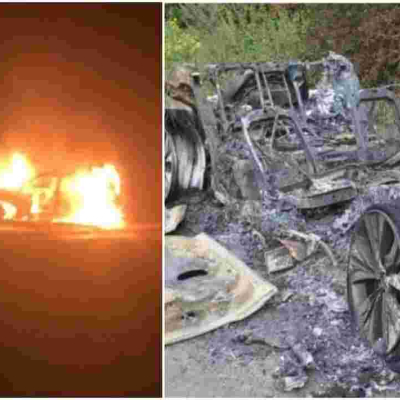 Kisii Deputy Governor Joash Maangi's Car Torched by Irate Mob After Fatal Accident 