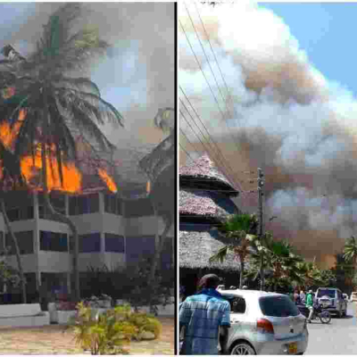 Fire Razes Down Oasis Cottage Hotel in Malindi 