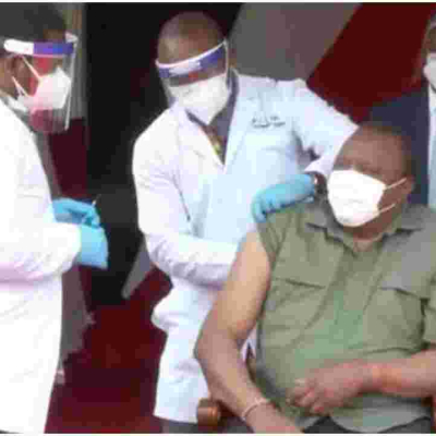 President Uhuru Finally Receives AstraZeneca COVID-19 Vaccine 