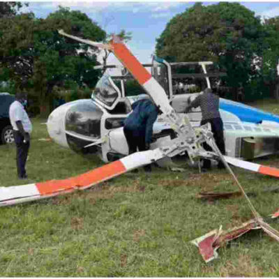 4 Injured as Chopper Crashes Shortly After Dropping Raila Off in Siaya