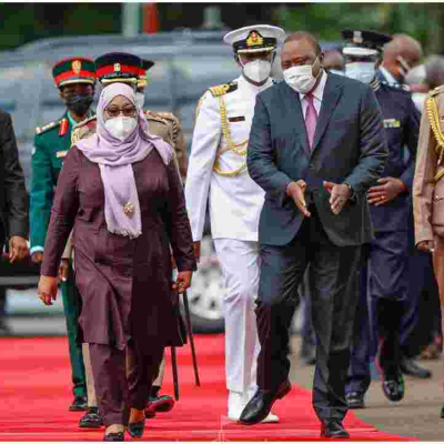 Tanzania President Samia Suluhu Arrives in Kenya for Two-Day State Visit 