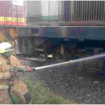 Panic as Nairobi-Bound Petroleum Train Catches Fire in Murang’a