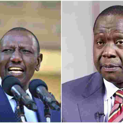 Ruto Reprimands Matiang'i for Exposing Him to Security Threats  