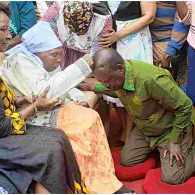 Raila Receives Blessings as He Visits Dedan Kimathi's Widow 