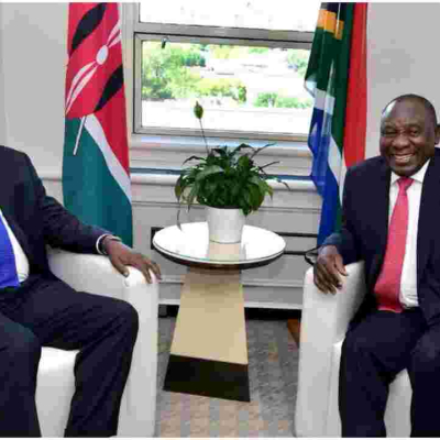 President Uhuru Heads to South Africa for a Three-Day State Visit