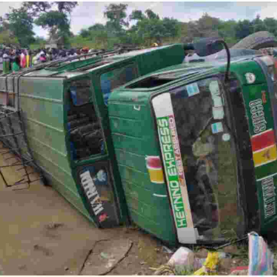 11 People Killed After Passenger Bus Plunges into a River in Embu 