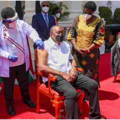 President Uhuru Receives a Covid-19 Vaccine Booster Shot 