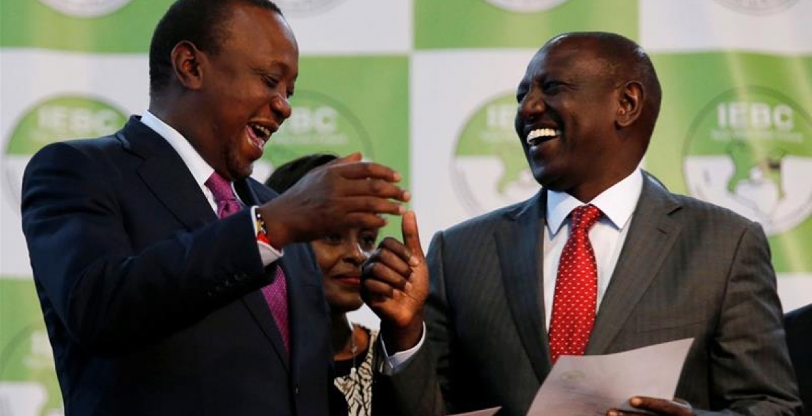 Rwanda President Paul Kagame Congratulates Uhuru on Re-Election