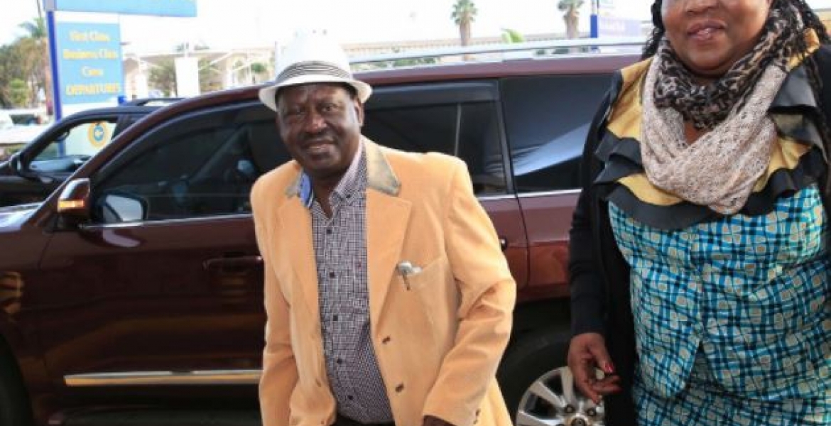 Raila Departs to South Africa for Winnie Mandela's Funeral