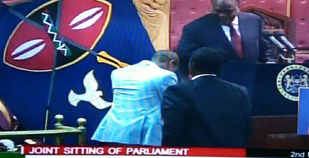 President Kenyatta, Babu Owino Finally Shake Hands