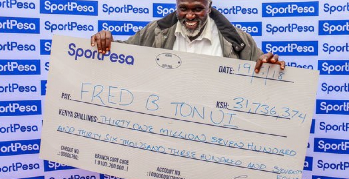 51-Year-Old Kenyan Man Wins Sh31 Million SportPesa Jackpot