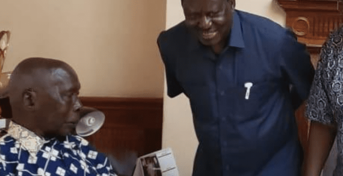 Raila Visits Former President Daniel Moi at Kabarak