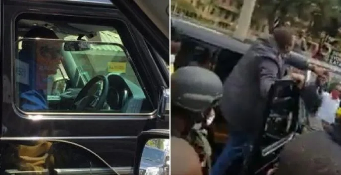 Video Captures Uhuru Driving Himself in Nairobi CBD