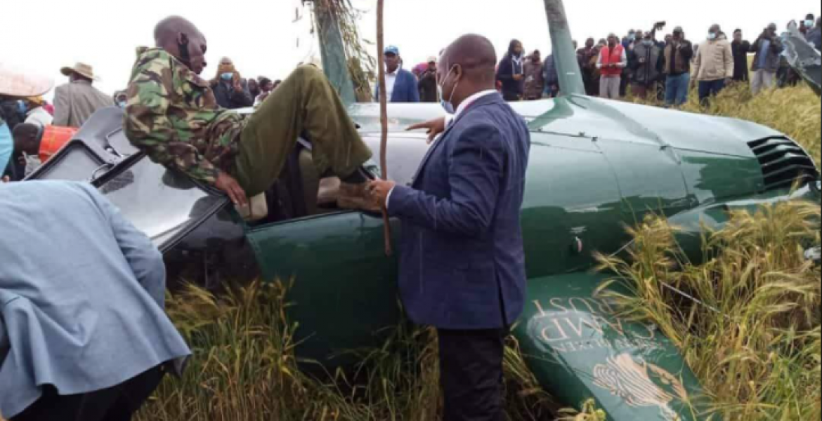 Narok Governor Samwel Ole Tunai Survives Helicopter Crash