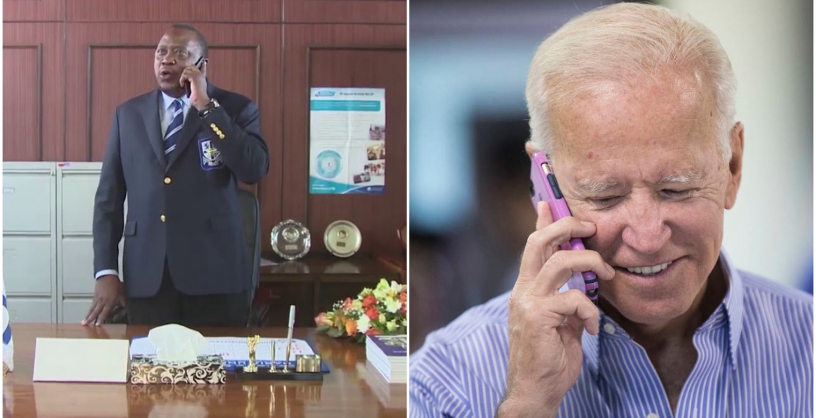 US President-Elect Joe Biden Holds Phone Conversation with Kenya President Uhuru Kenyatta